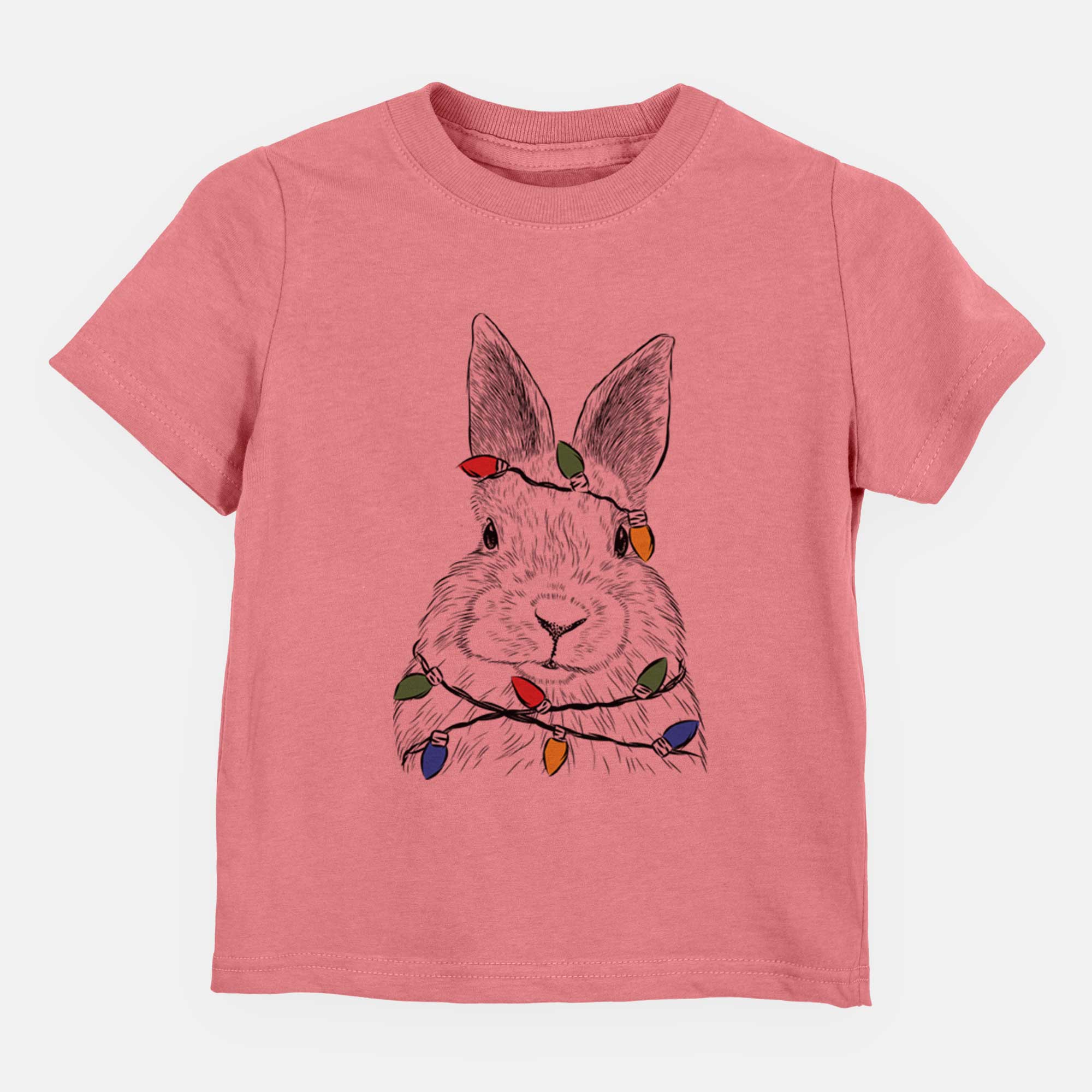 Christmas Lights Flower the Rex Rabbit - Kids/Youth/Toddler Shirt