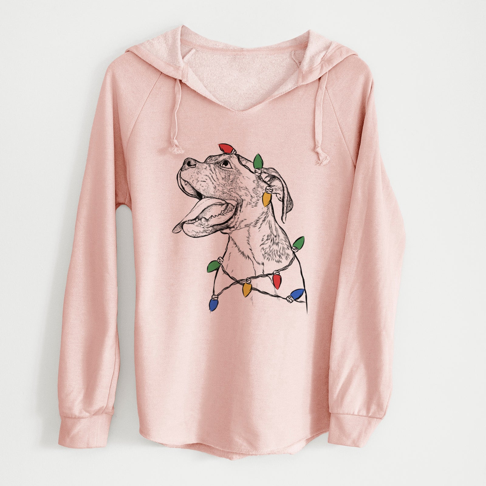 Christmas Lights Floyd the Boxer - Cali Wave Hooded Sweatshirt