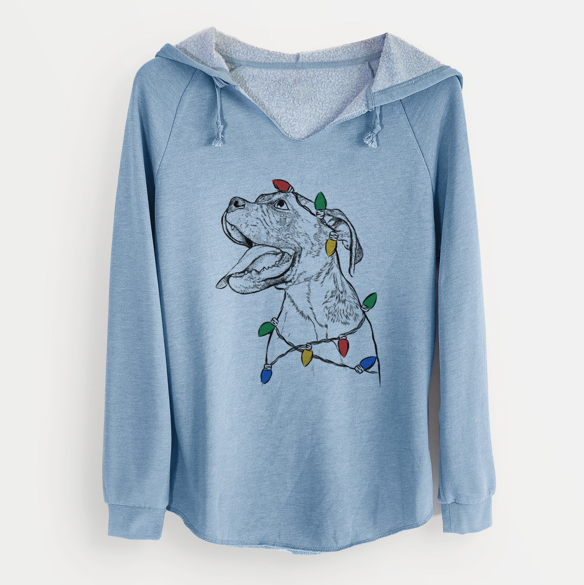 Christmas Lights Floyd the Boxer - Cali Wave Hooded Sweatshirt