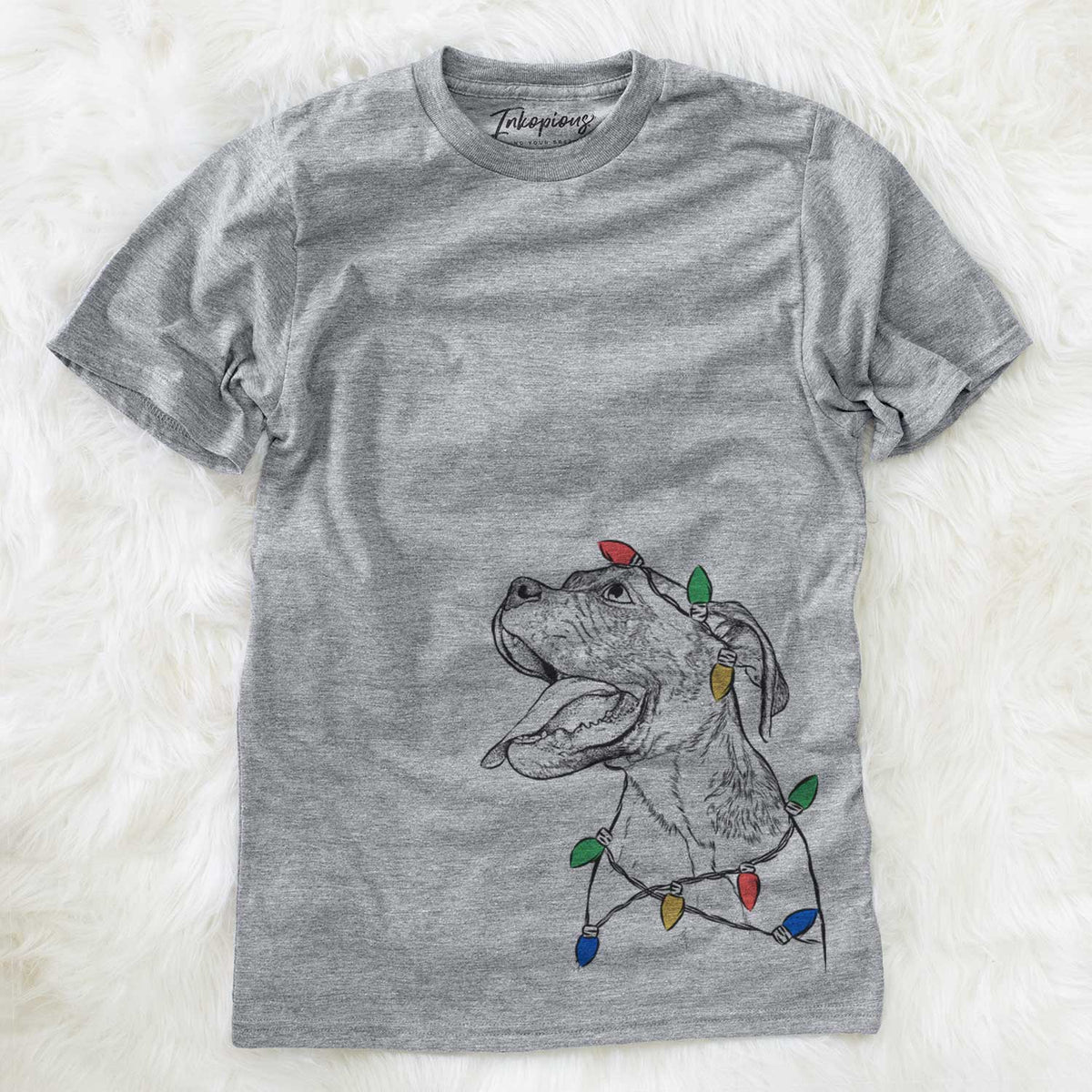 Christmas Lights Floyd the Boxer - Unisex Crewneck
