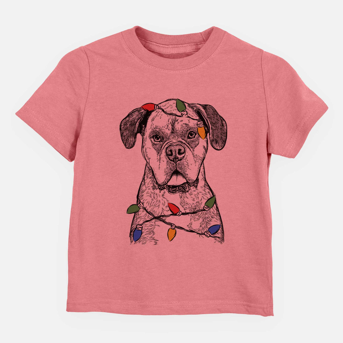 Christmas Lights Floydie Bear the Boxer - Kids/Youth/Toddler Shirt