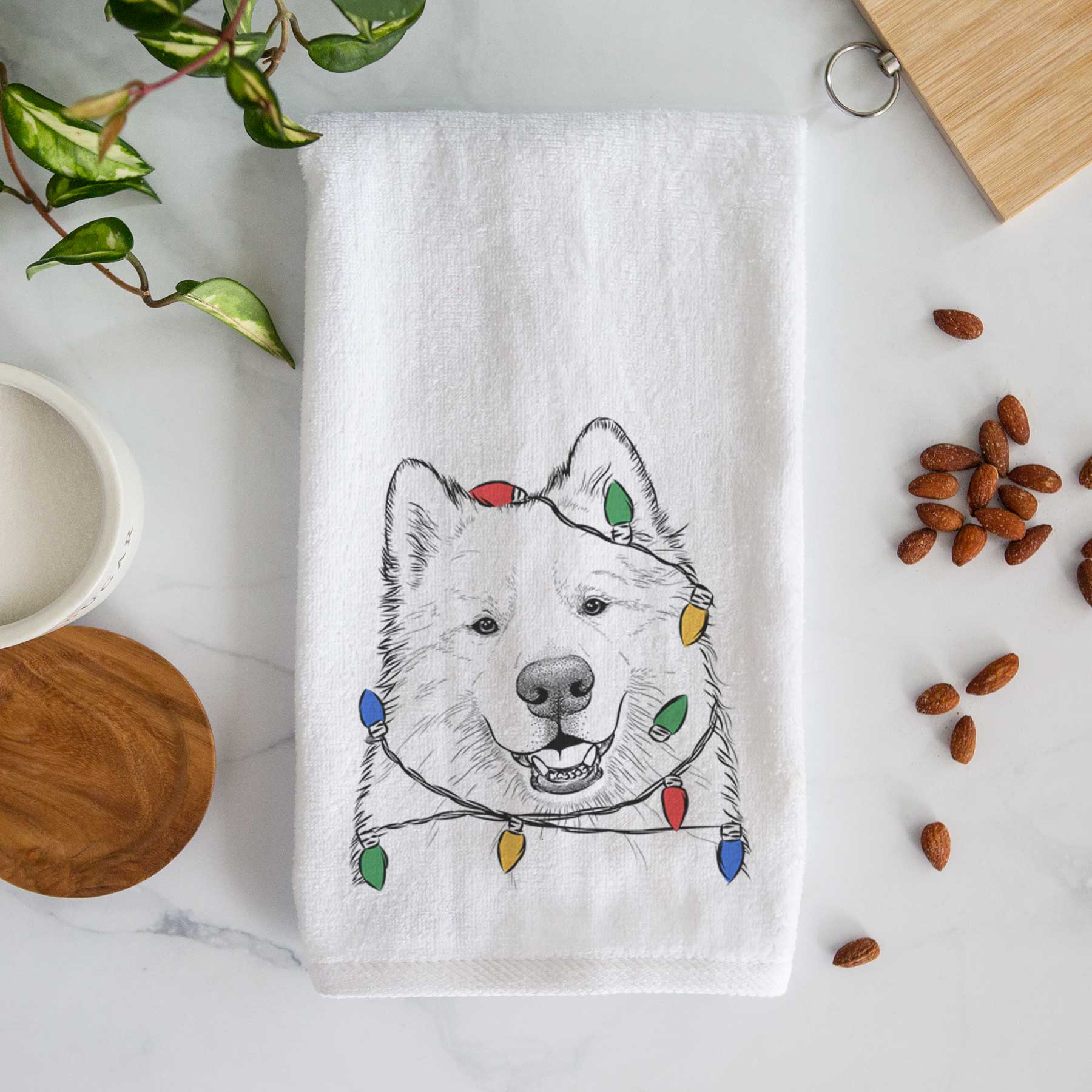 Foster the Samoyed Decorative Hand Towel