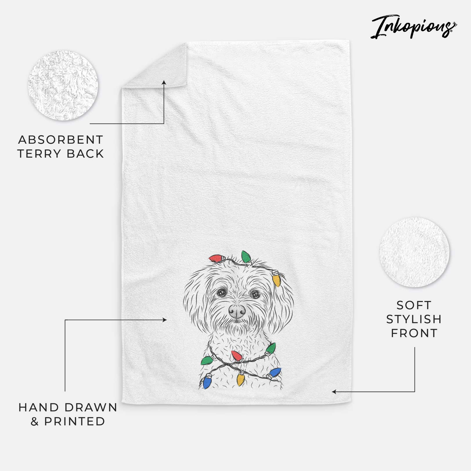 Francesca the Maltipoo Decorative Hand Towel