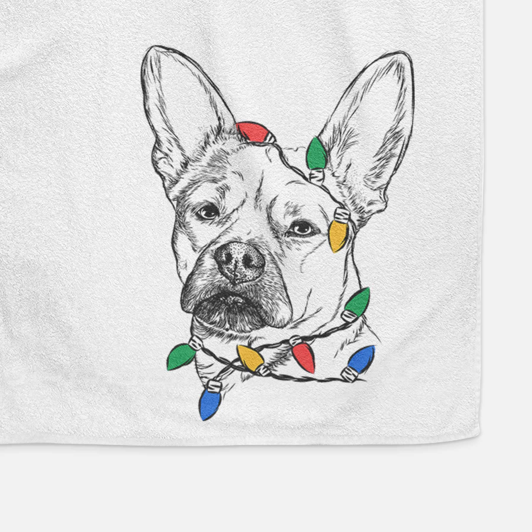 Frankie the Mixed Breed Decorative Hand Towel