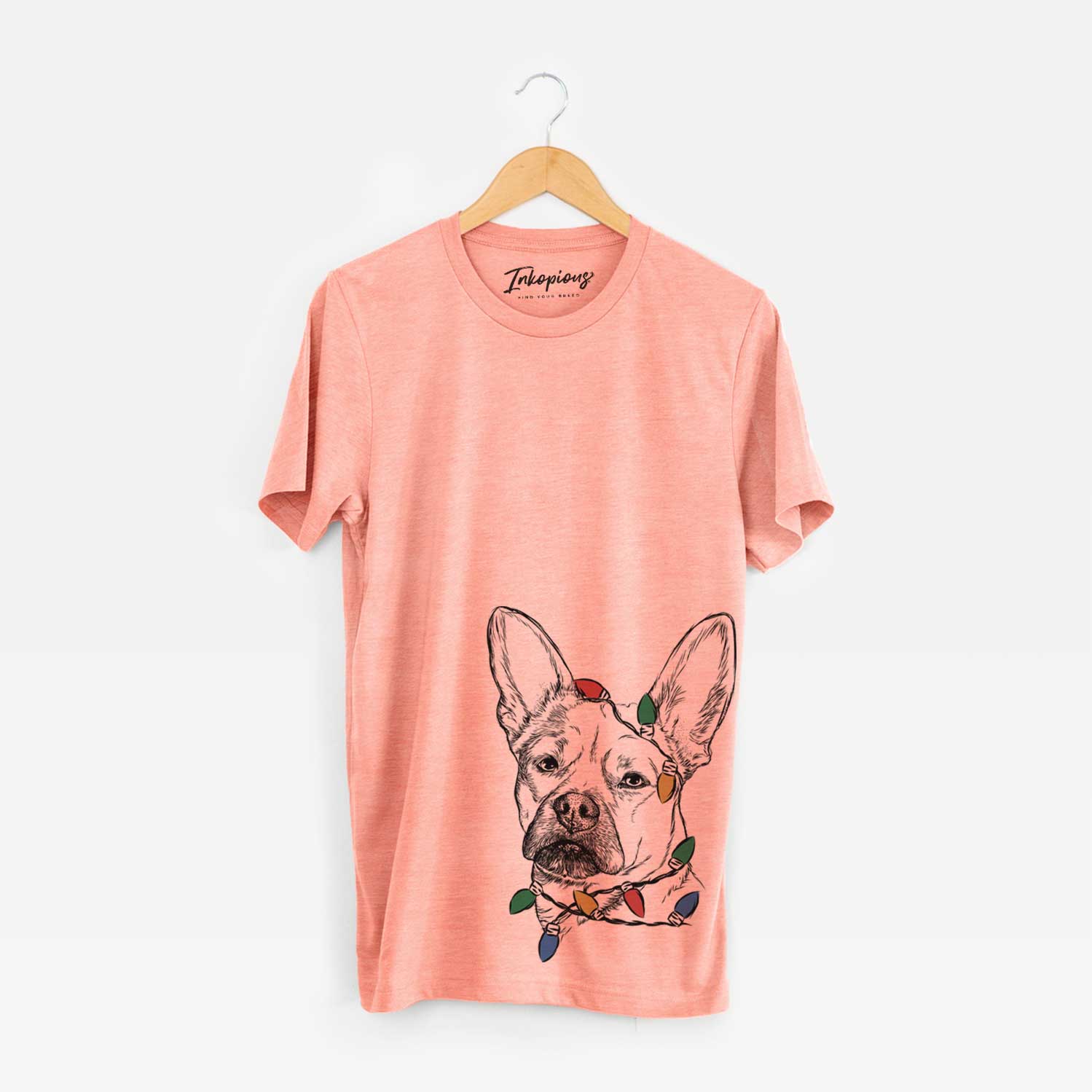 Christmas Lights Frankie the Mixed Breed - Unisex Crewneck