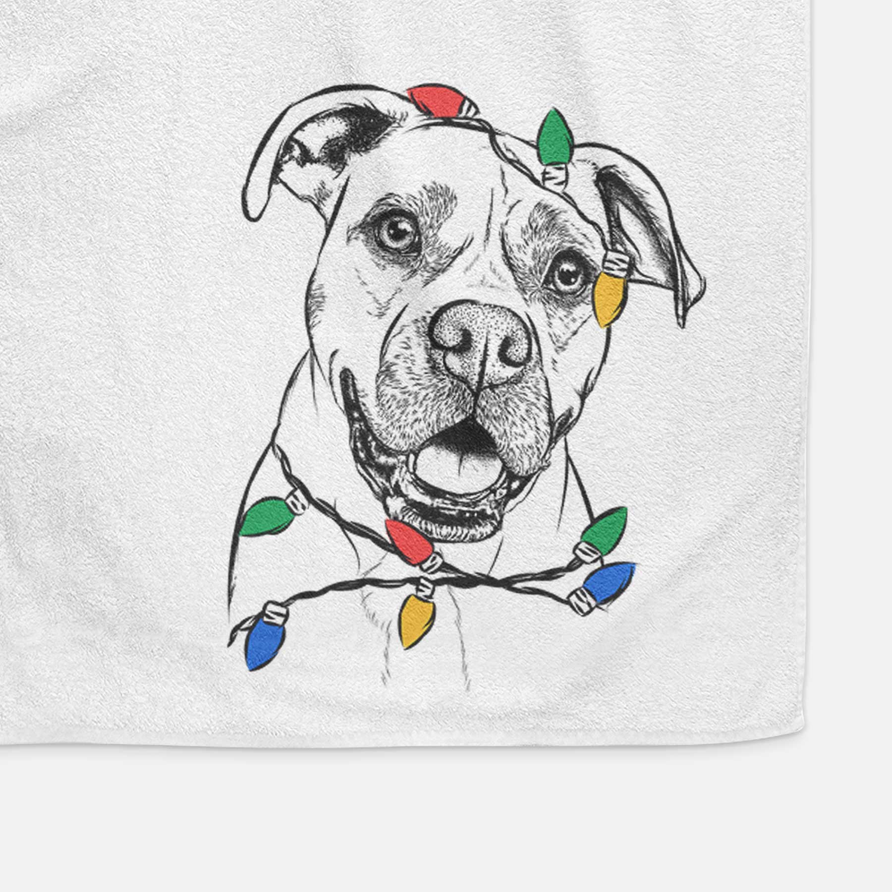 Frankie Tankie the Boxer Mix Decorative Hand Towel