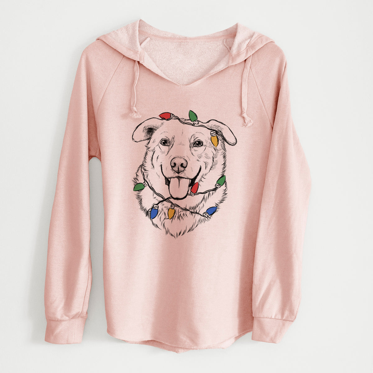 Christmas Lights Freeley the Mixed Breed - Cali Wave Hooded Sweatshirt
