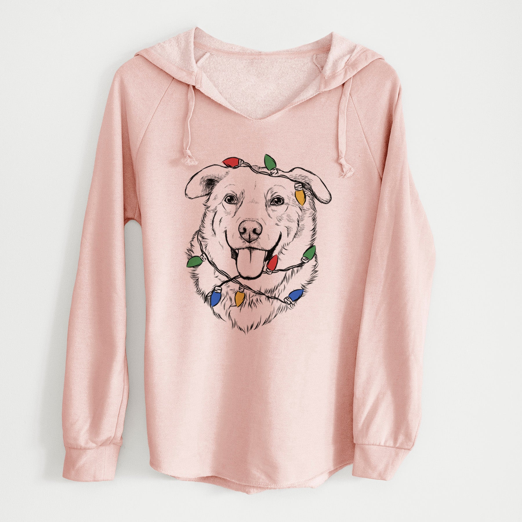 Christmas Lights Freeley the Mixed Breed - Cali Wave Hooded Sweatshirt