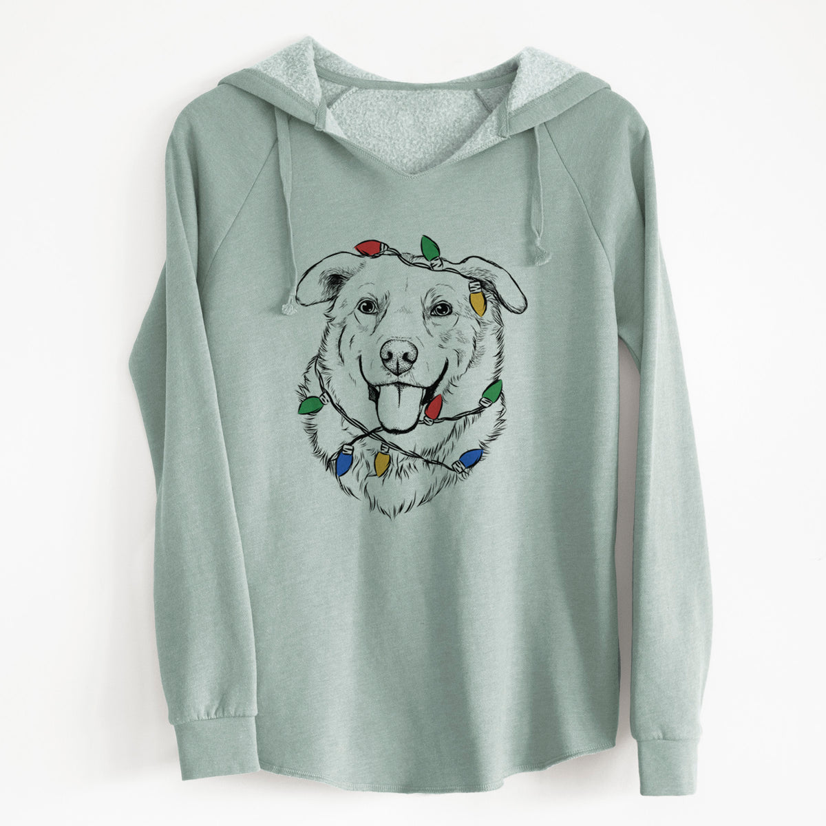 Christmas Lights Freeley the Mixed Breed - Cali Wave Hooded Sweatshirt