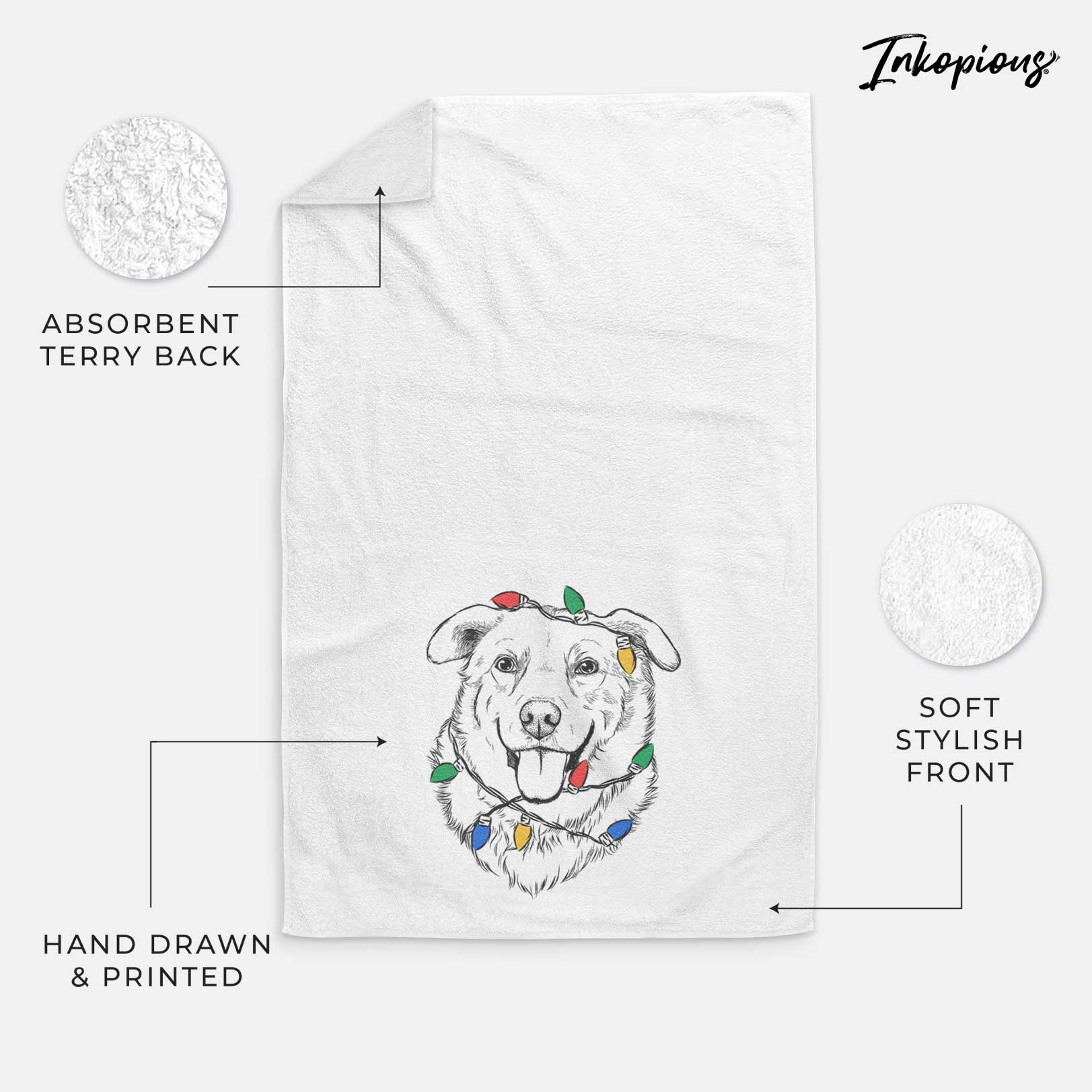 Freeley the Mixed Breed Decorative Hand Towel