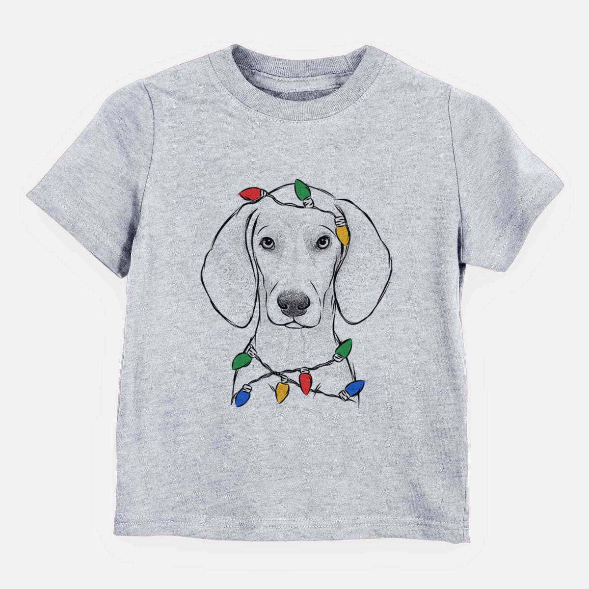 Christmas Lights Frejya the Weimaraner - Kids/Youth/Toddler Shirt