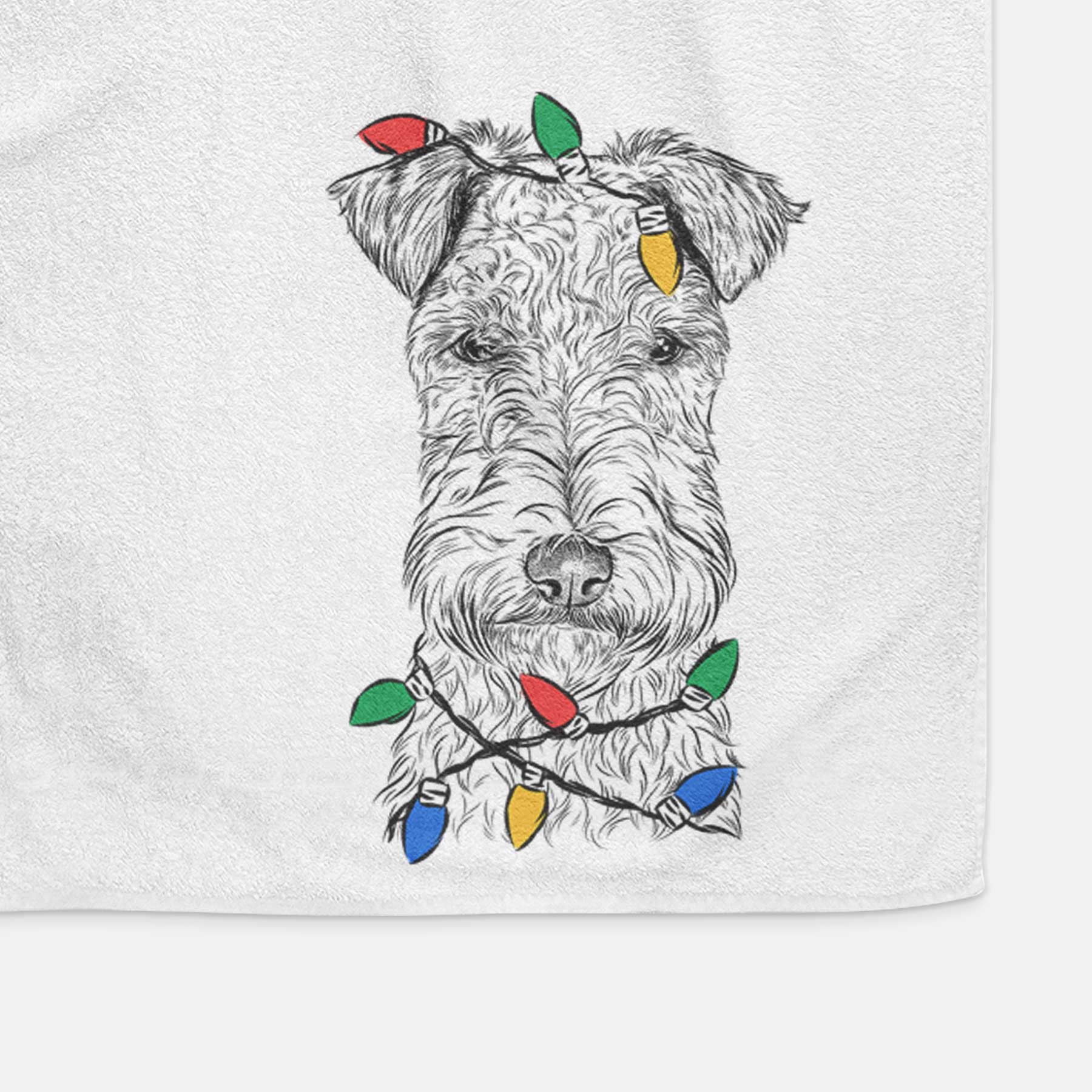 Frida the Lakeland Terrier Decorative Hand Towel