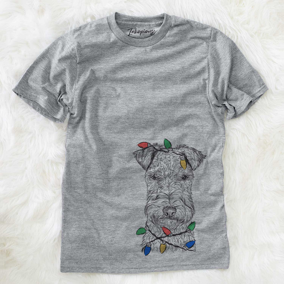 Christmas Lights Frida the Lakeland Terrier - Unisex Crewneck