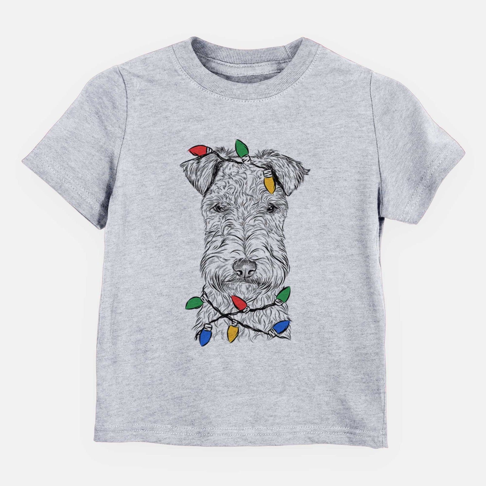 Christmas Lights Frida the Lakeland Terrier - Kids/Youth/Toddler Shirt