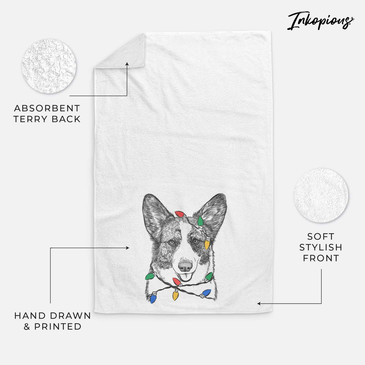 Gabby the Cardigan Welsh Corgi Decorative Hand Towel