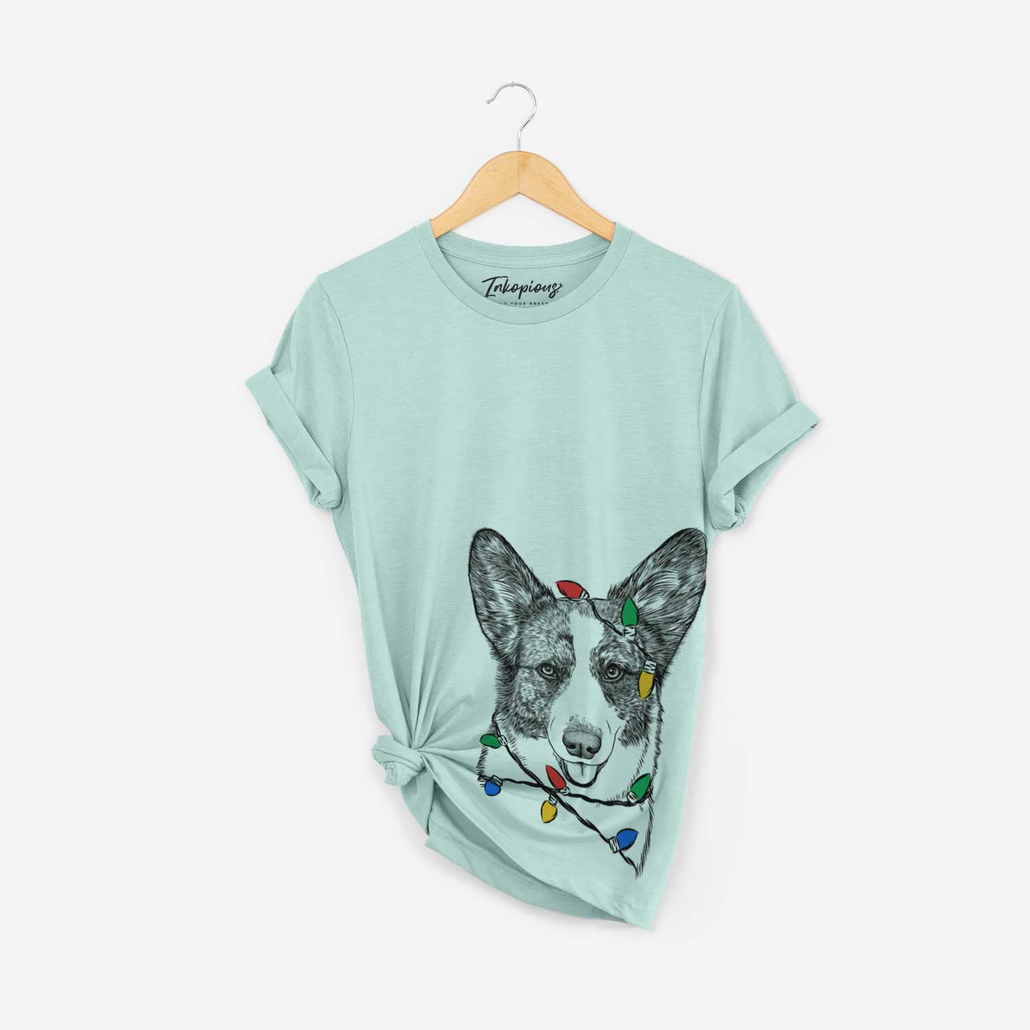 Christmas Lights Gabby the Cardigan Welsh Corgi - Unisex Crewneck