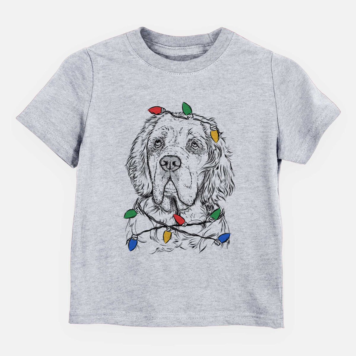 Christmas Lights Gary the Clumber Spaniel - Kids/Youth/Toddler Shirt
