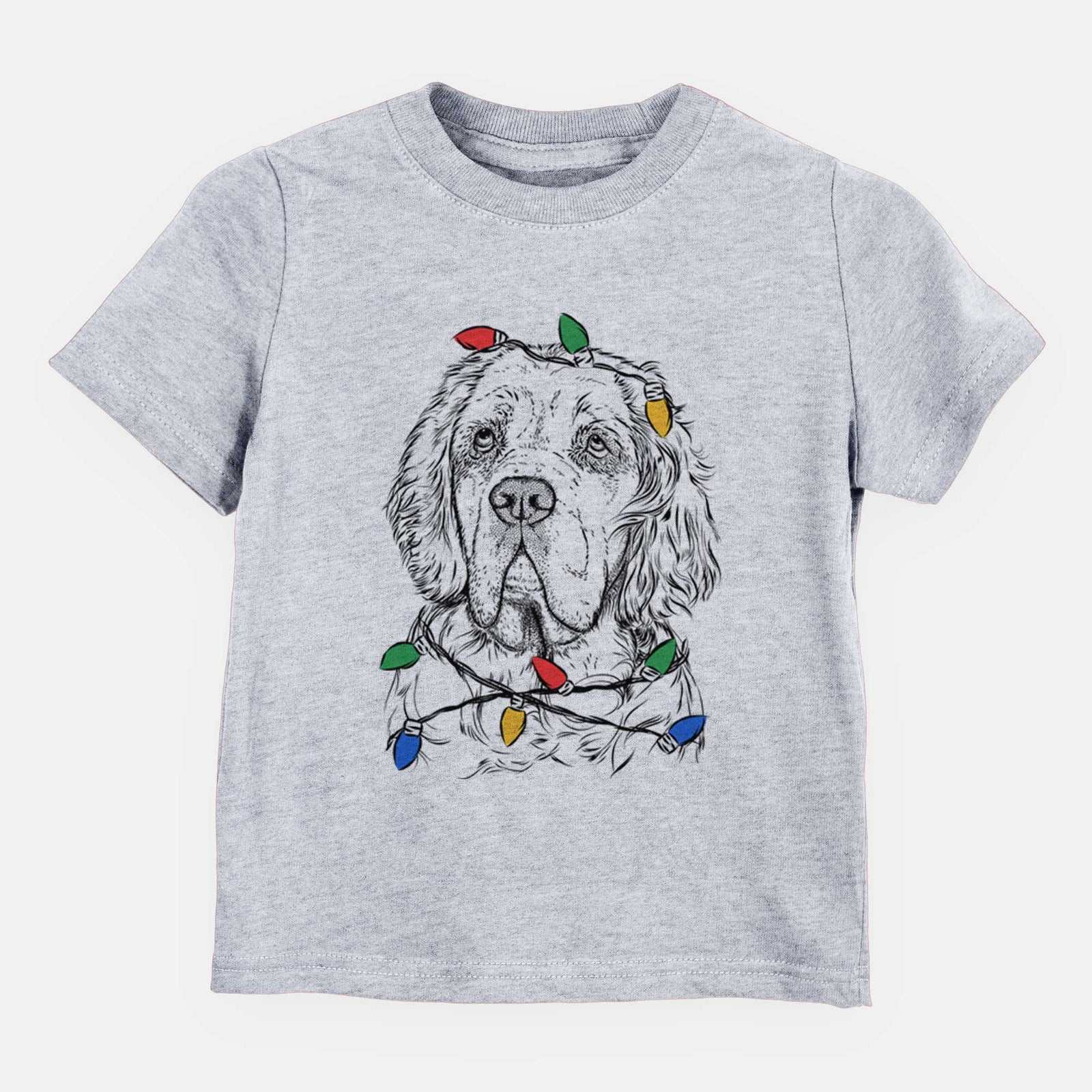 Christmas Lights Gary the Clumber Spaniel - Kids/Youth/Toddler Shirt