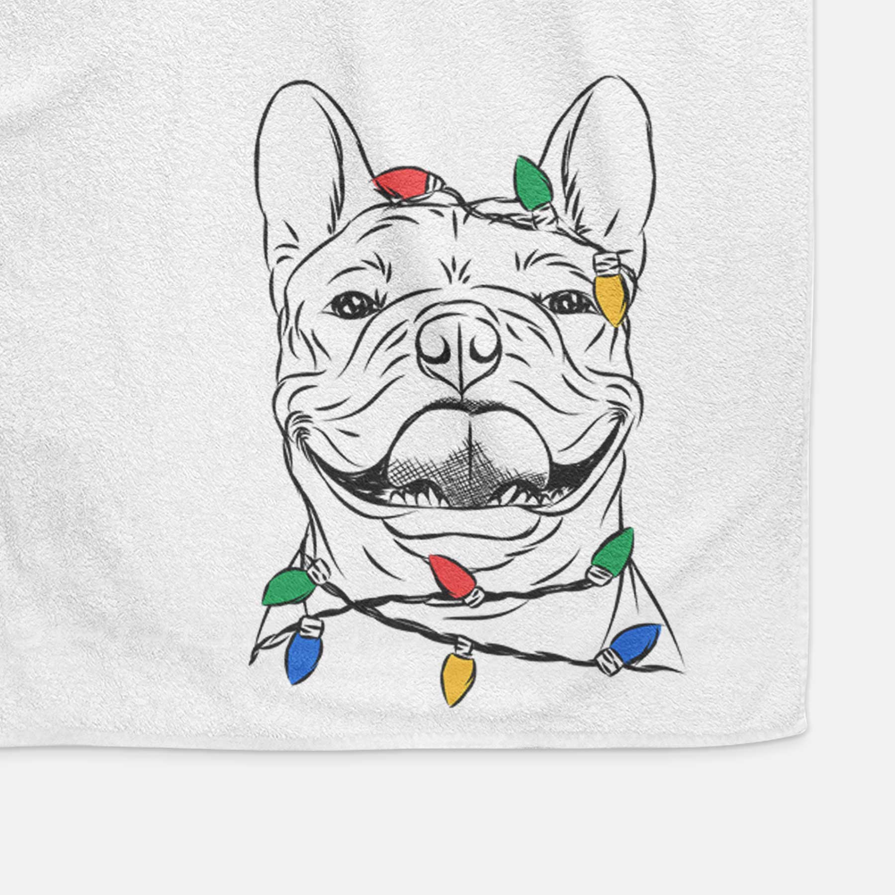 Gaston the French Bulldog Decorative Hand Towel