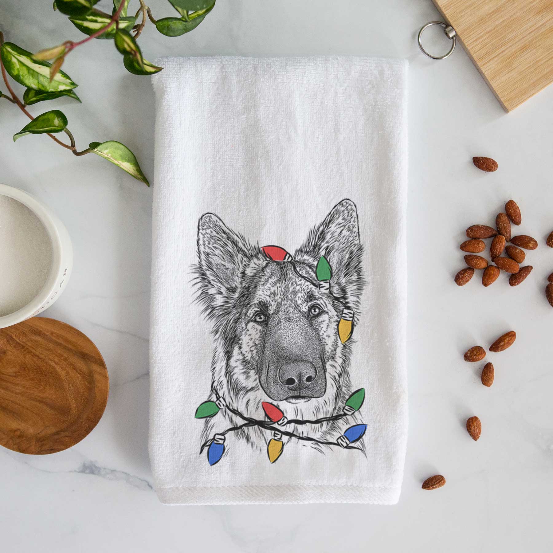 Geddy the Shiloh Shepherd Decorative Hand Towel