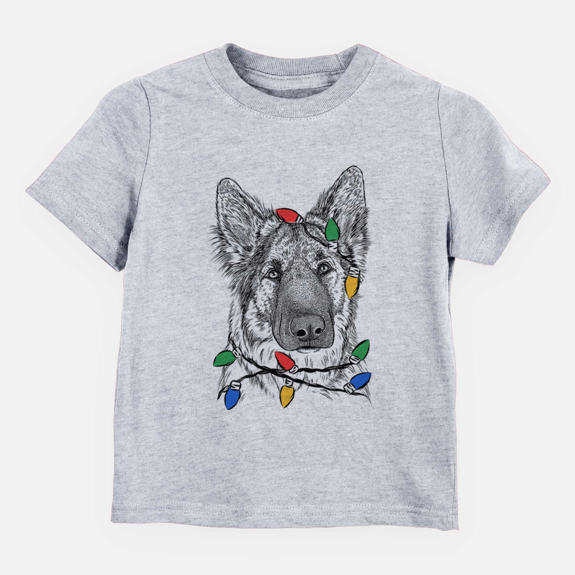 Christmas Lights Geddy the Shiloh Shepherd - Kids/Youth/Toddler Shirt