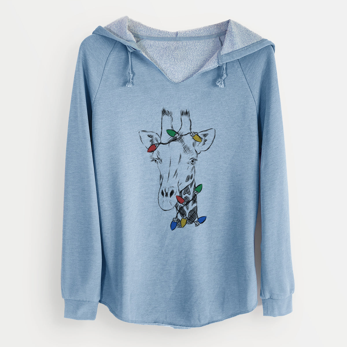 Christmas Lights Geoffrey the Giraffe - Cali Wave Hooded Sweatshirt