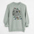 Christmas Lights Georgie Boy the Mixed Breed - Unisex Pigment Dyed Crew Sweatshirt