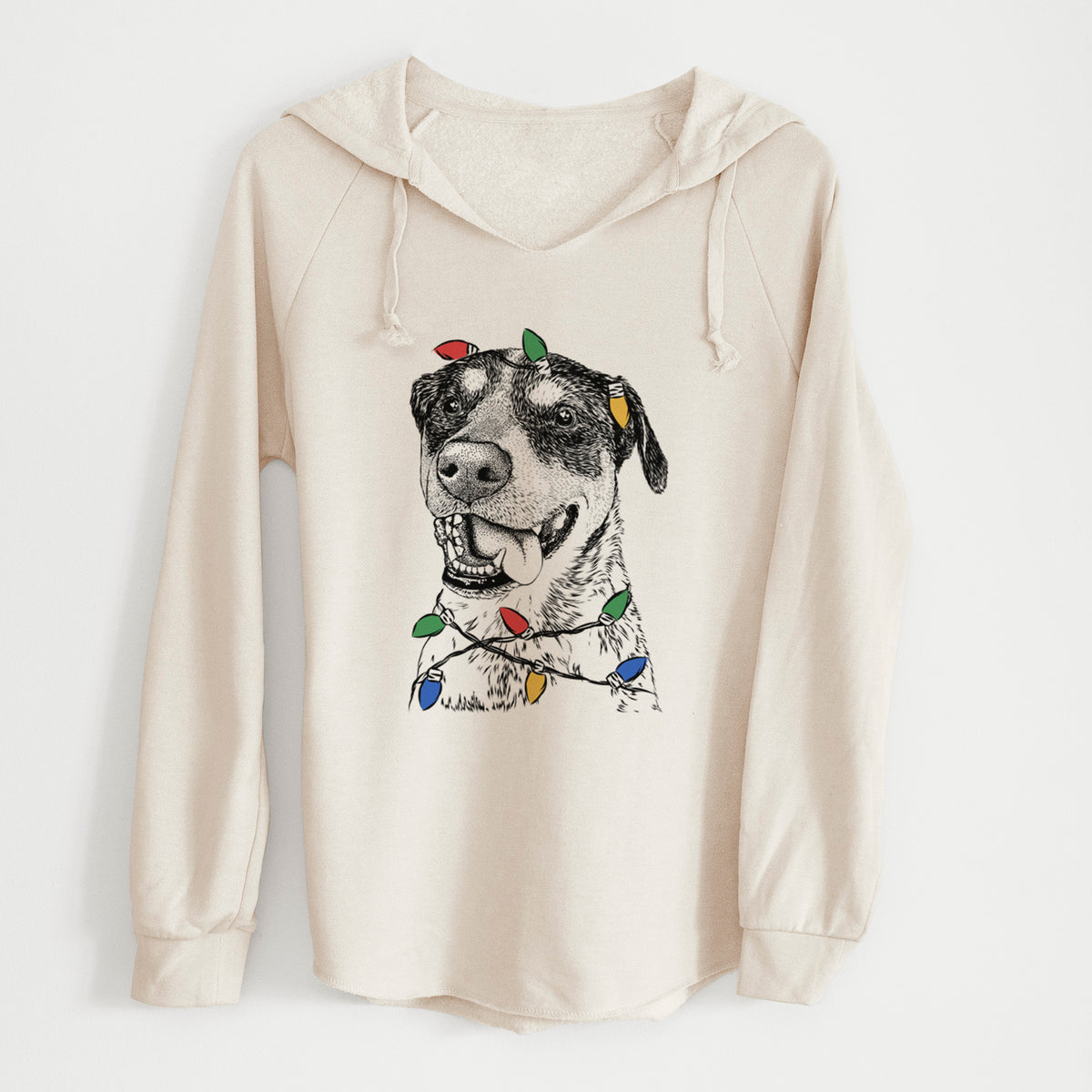 Christmas Lights Gerti the Mixed Breed - Cali Wave Hooded Sweatshirt
