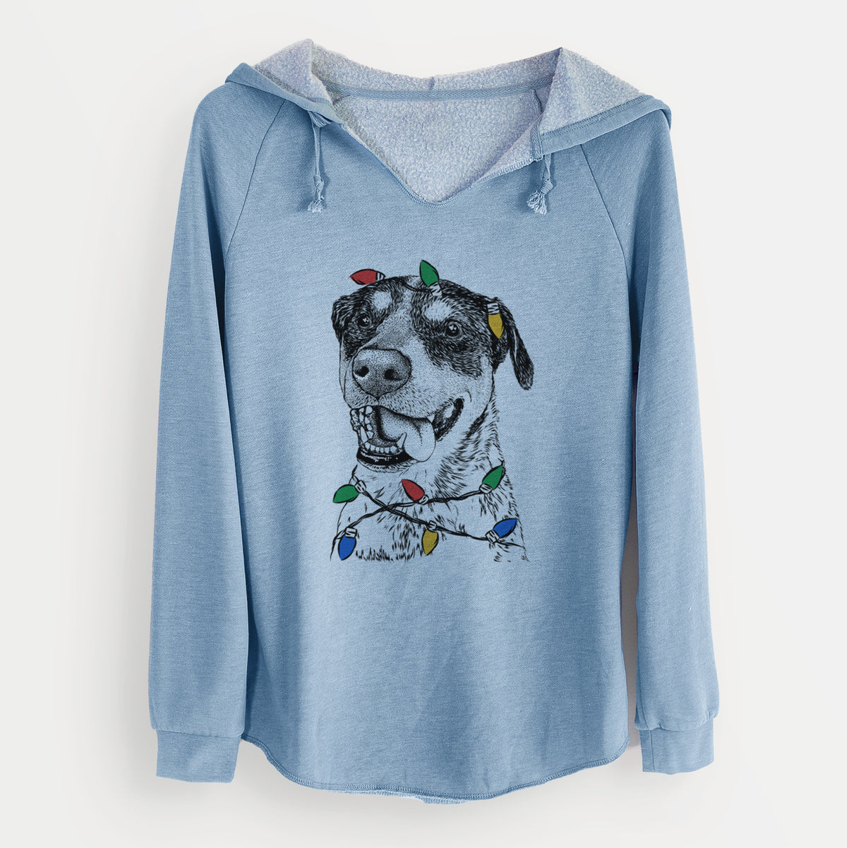 Christmas Lights Gerti the Mixed Breed - Cali Wave Hooded Sweatshirt