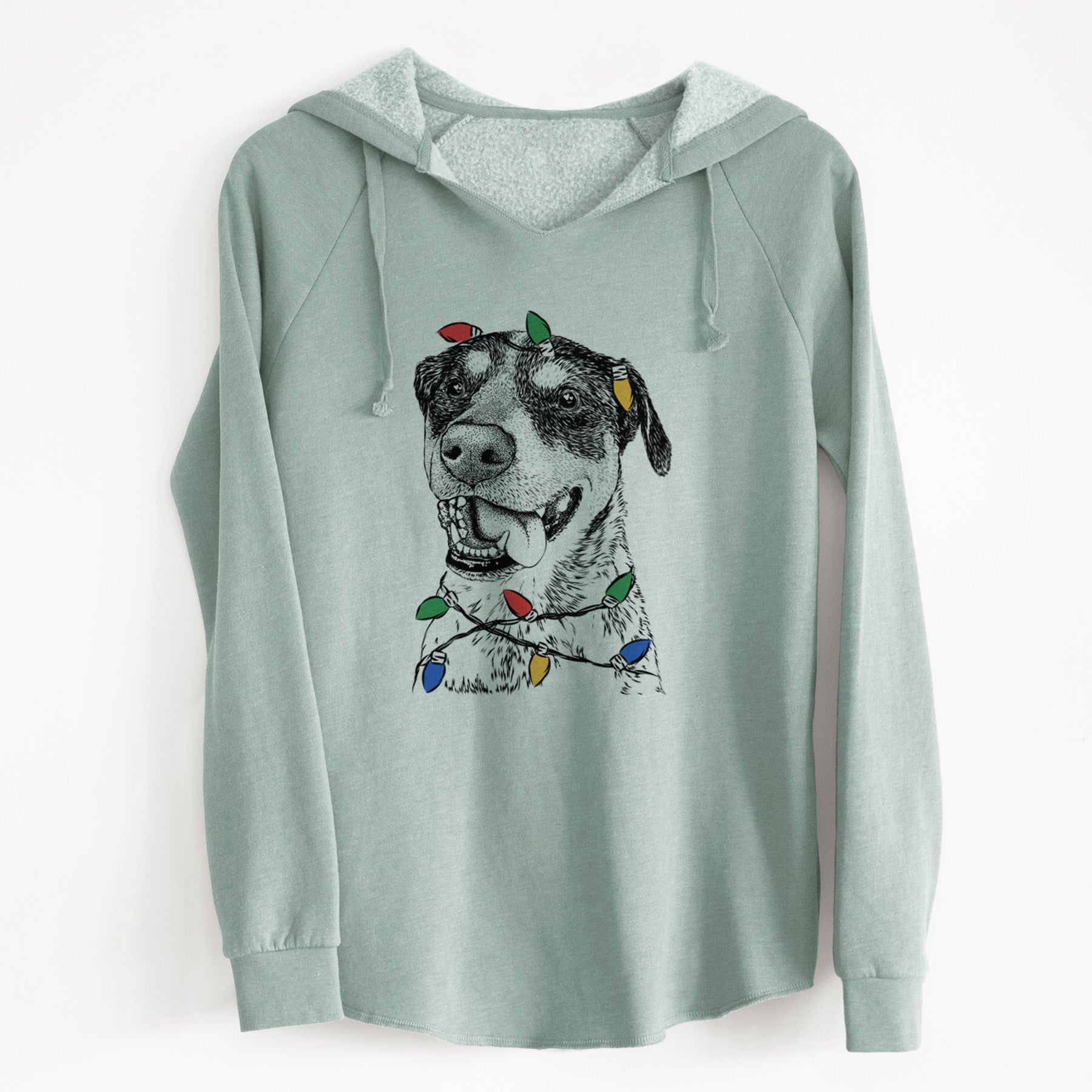 Christmas Lights Gerti the Mixed Breed - Cali Wave Hooded Sweatshirt