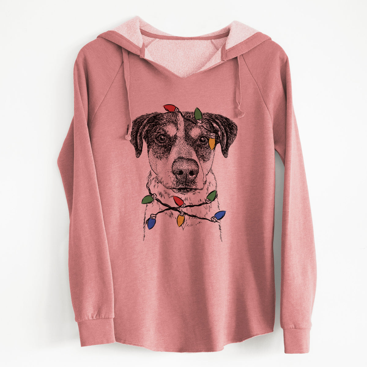 Christmas Lights Gertrude the Mixed Breed - Cali Wave Hooded Sweatshirt