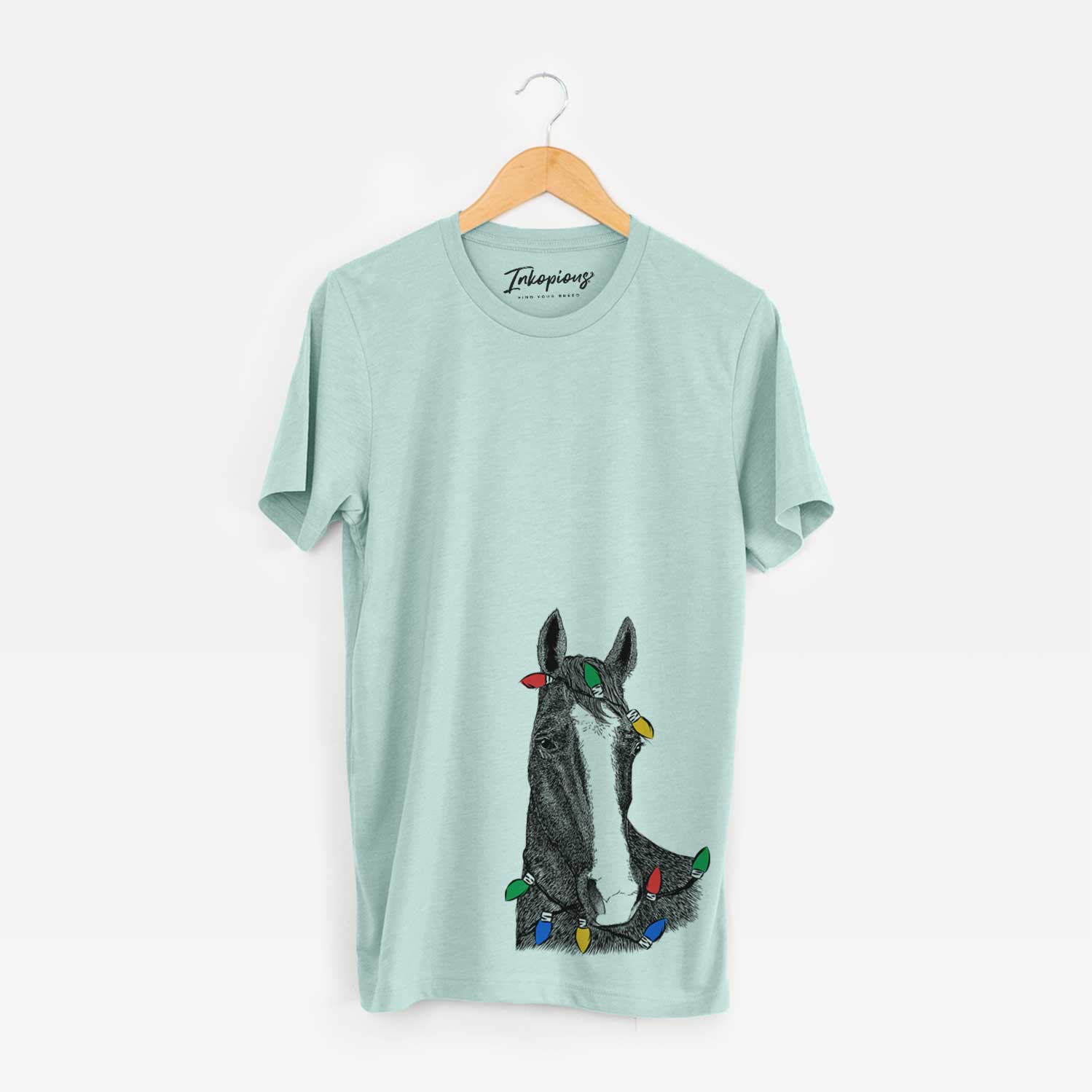 Christmas Lights Gibson the Tennessee Walking Horse - Unisex Crewneck