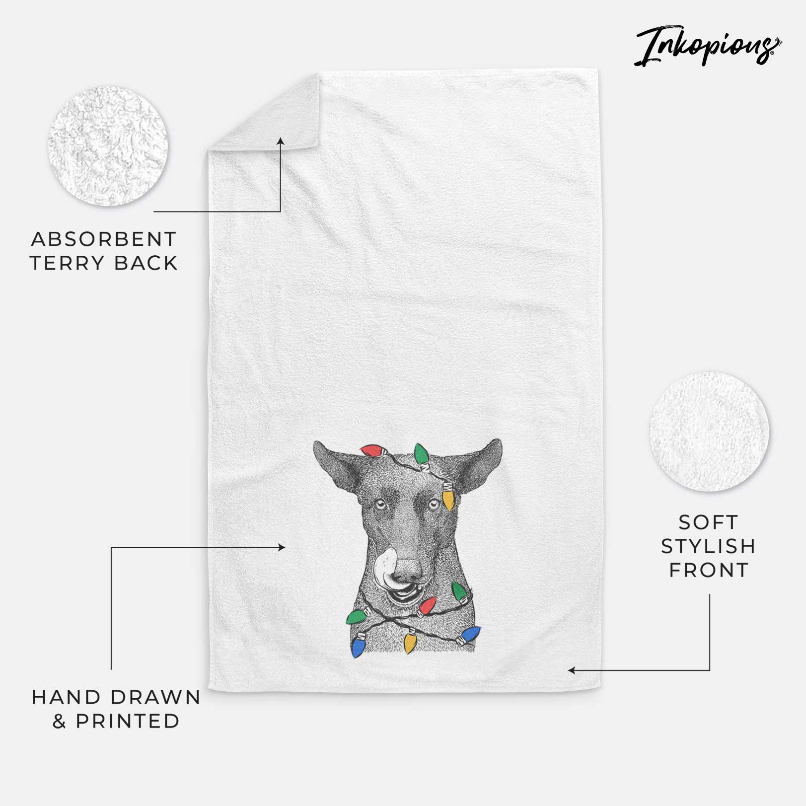 Gidget the Mexican Street Dog Decorative Hand Towel