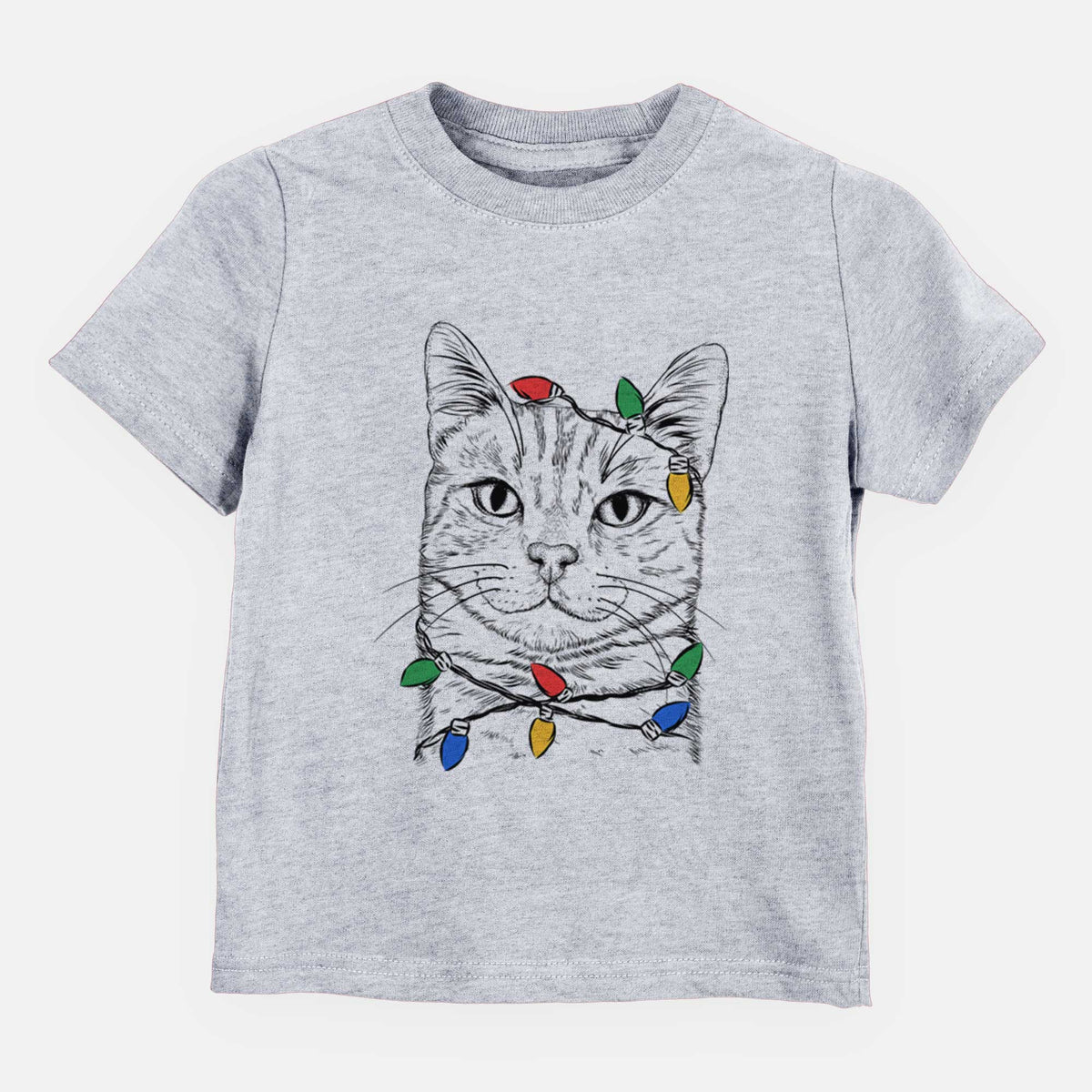 Christmas Lights Ginger Tom the Tabby Cat - Kids/Youth/Toddler Shirt