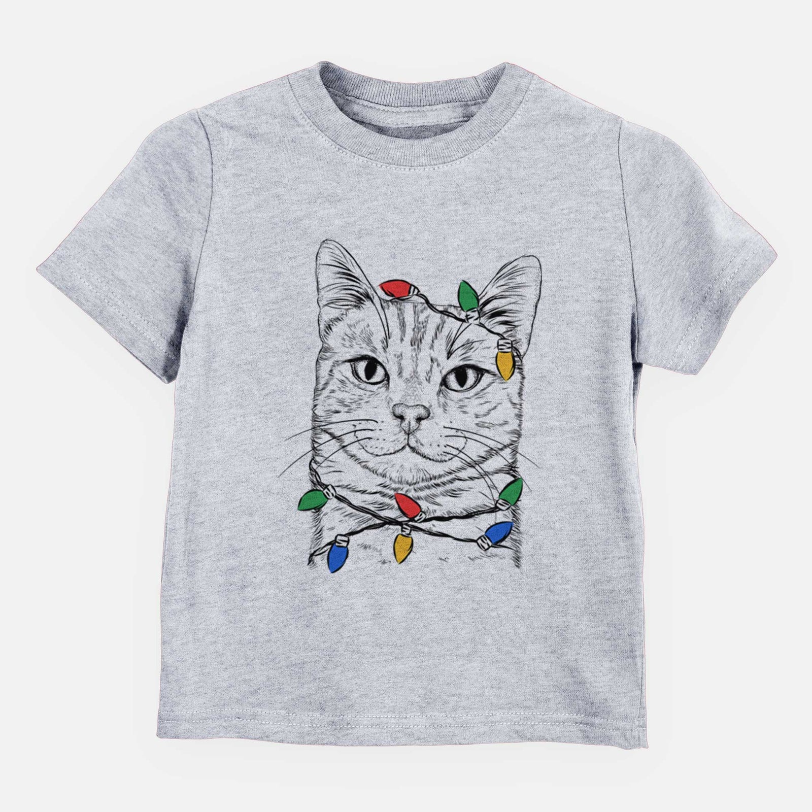 Christmas Lights Ginger Tom the Tabby Cat - Kids/Youth/Toddler Shirt