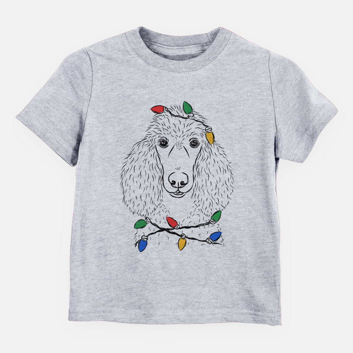 Christmas Lights Giovanni the Poodle - Kids/Youth/Toddler Shirt