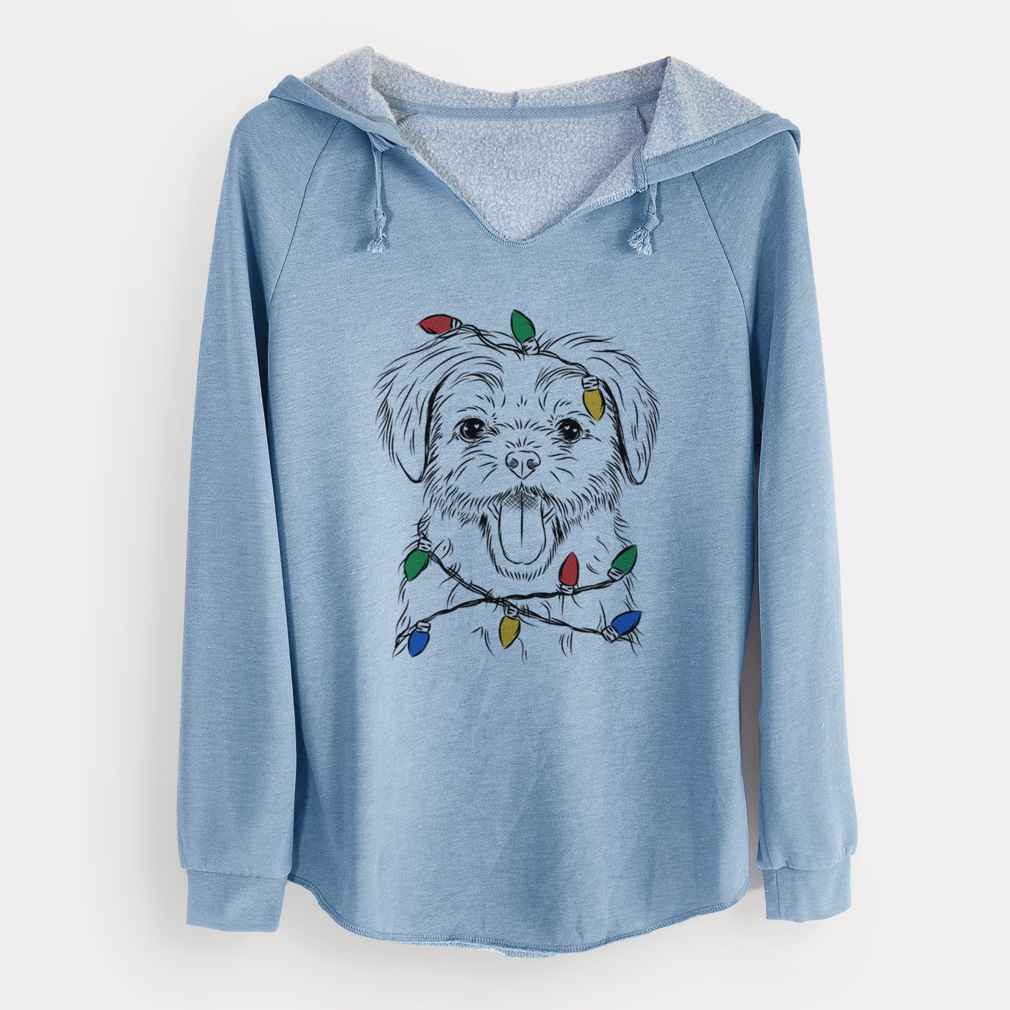 Christmas Lights Gizmo the Maltese - Cali Wave Hooded Sweatshirt