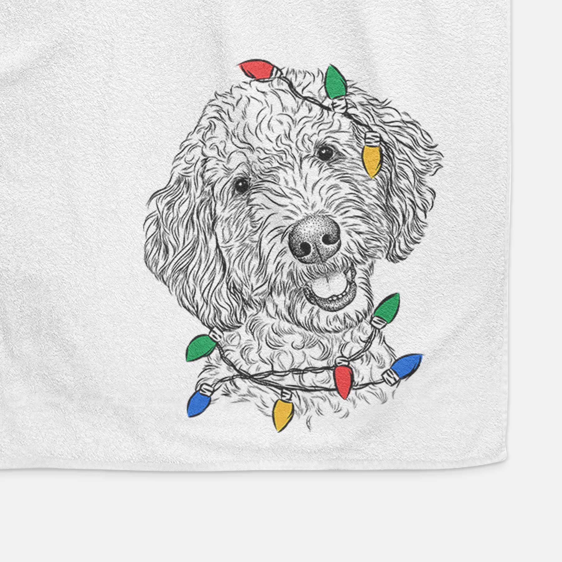 Gizmo the Goldendoodle Decorative Hand Towel