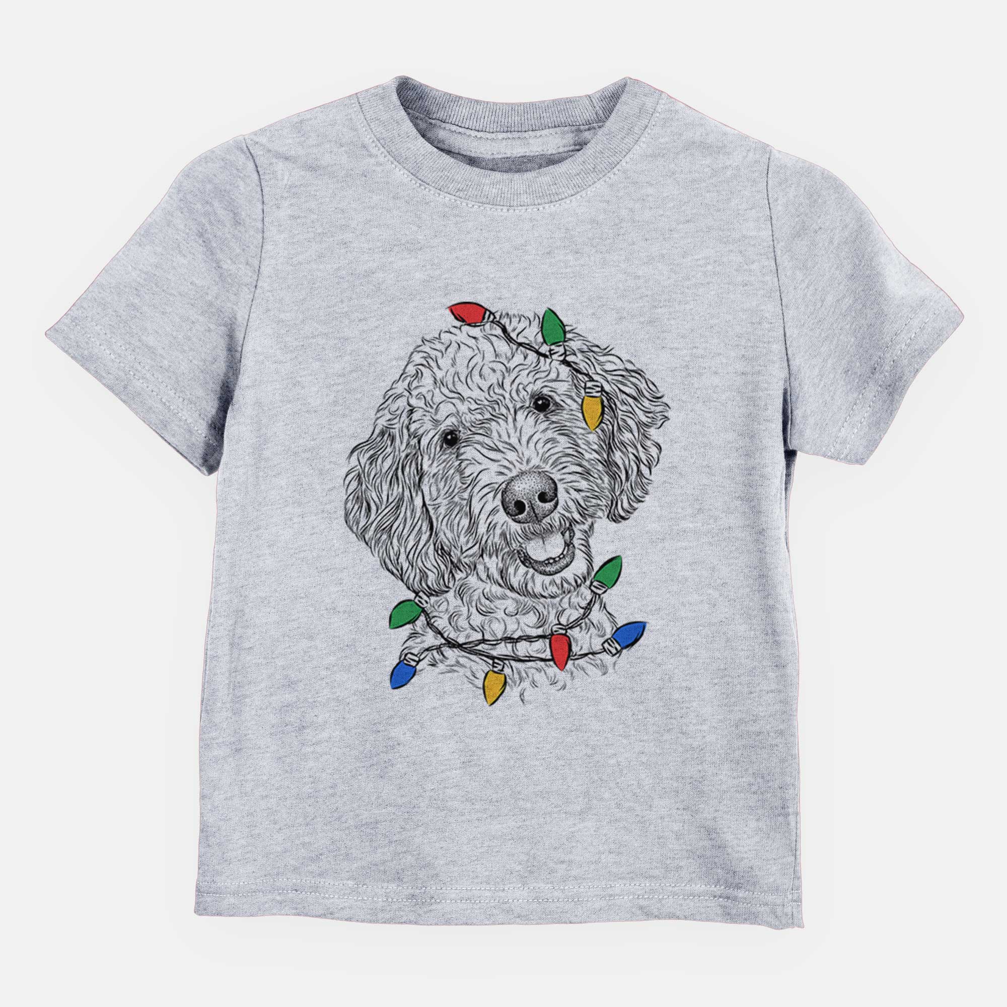 Christmas Lights Gizmo the Goldendoodle - Kids/Youth/Toddler Shirt