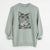 Christmas Lights Gizmo the Grey Cat - Unisex Pigment Dyed Crew Sweatshirt