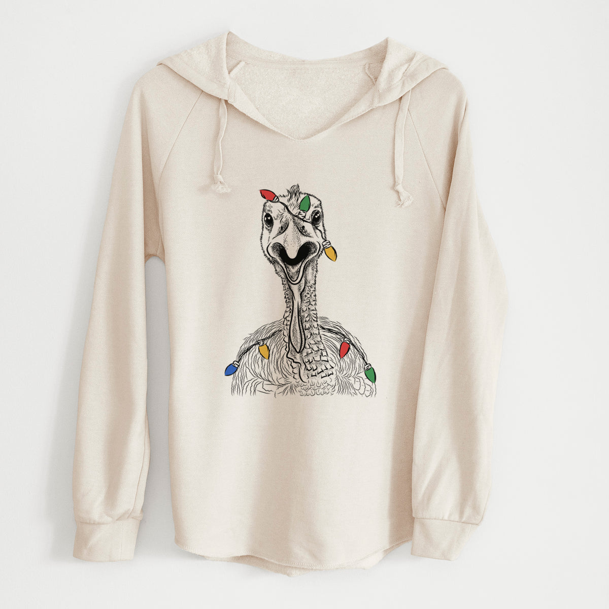 Christmas Lights Gobble the Turkey - Cali Wave Hooded Sweatshirt