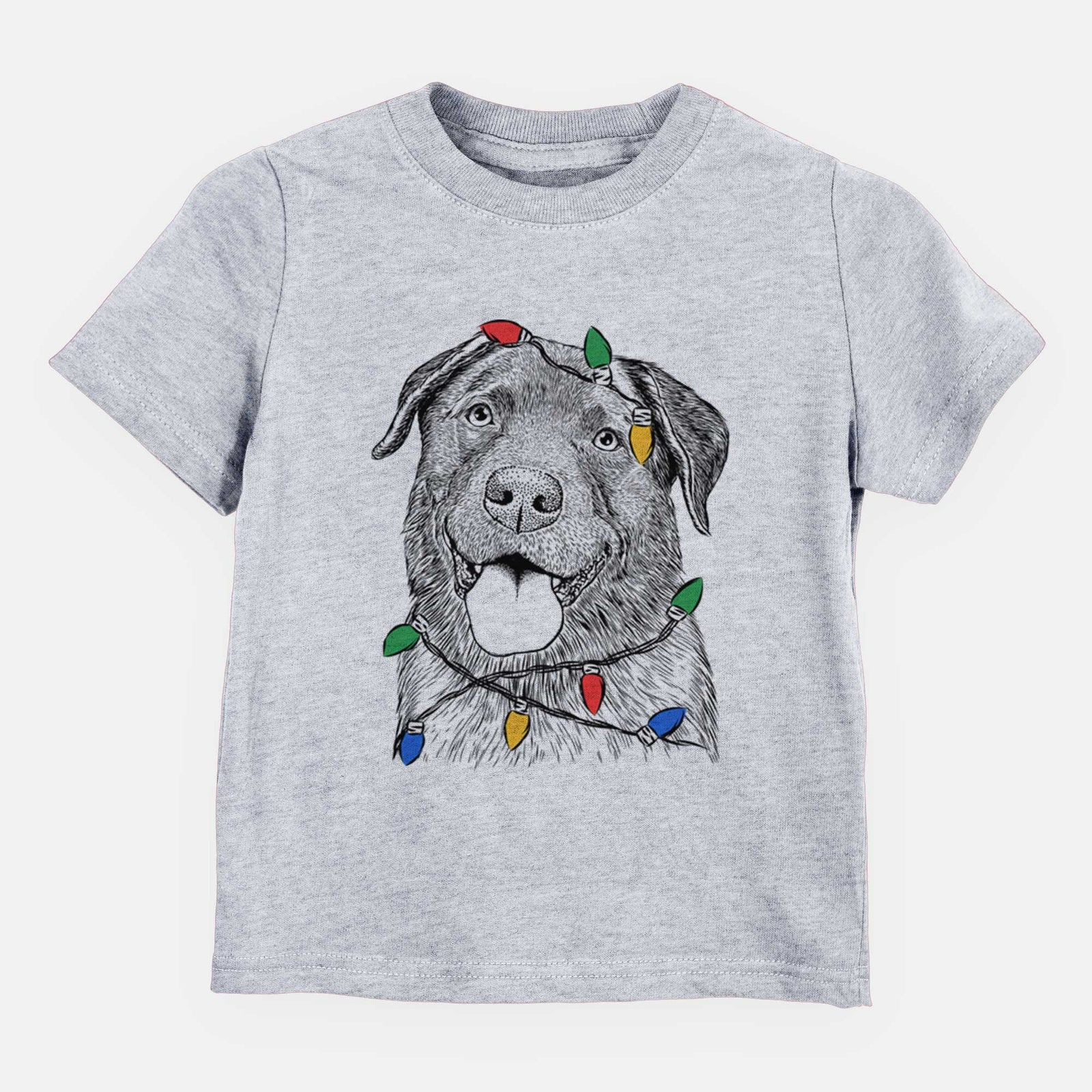 Christmas Lights Gonzo the Chocolate Lab - Kids/Youth/Toddler Shirt