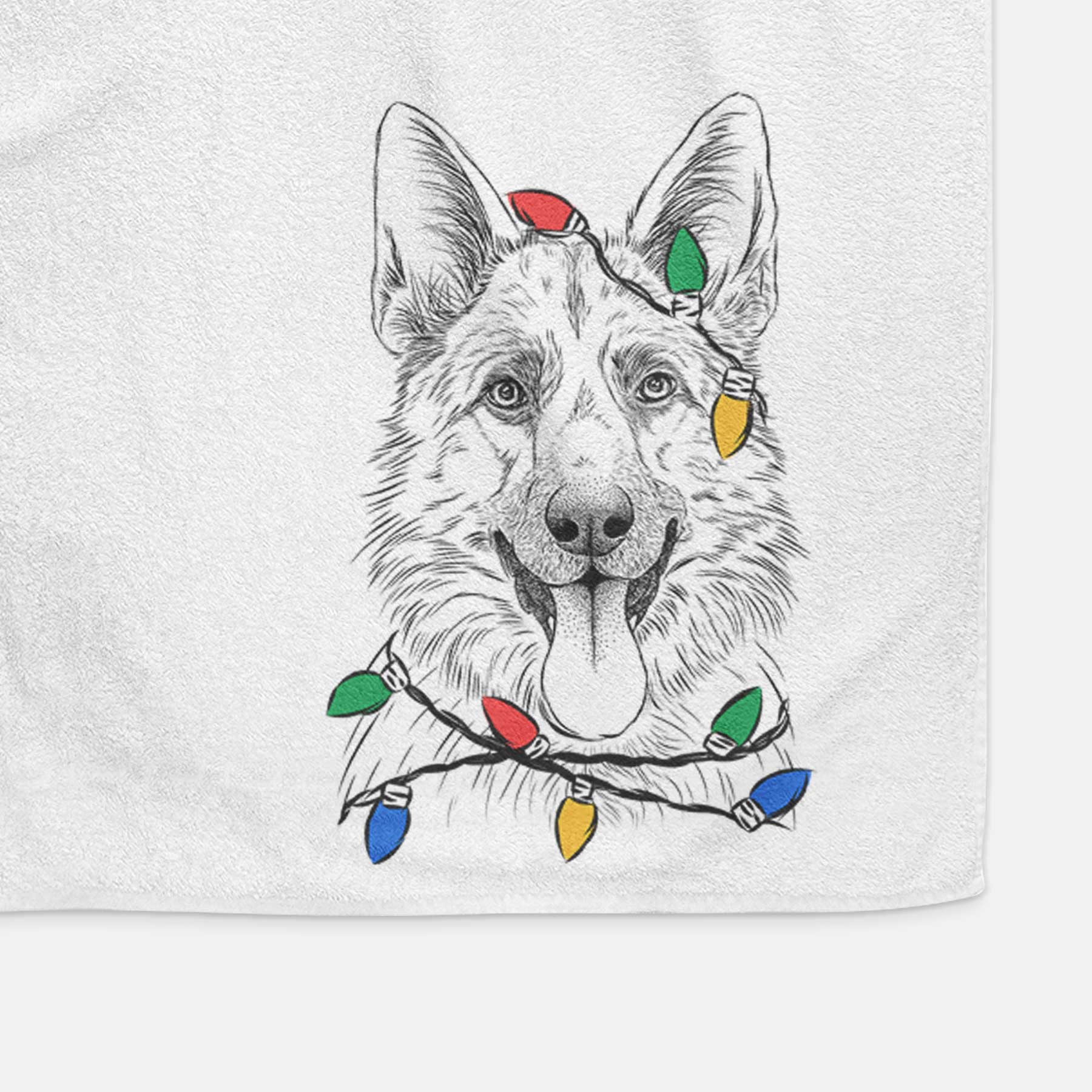 Grace the German Shepherd Decorative Hand Towel