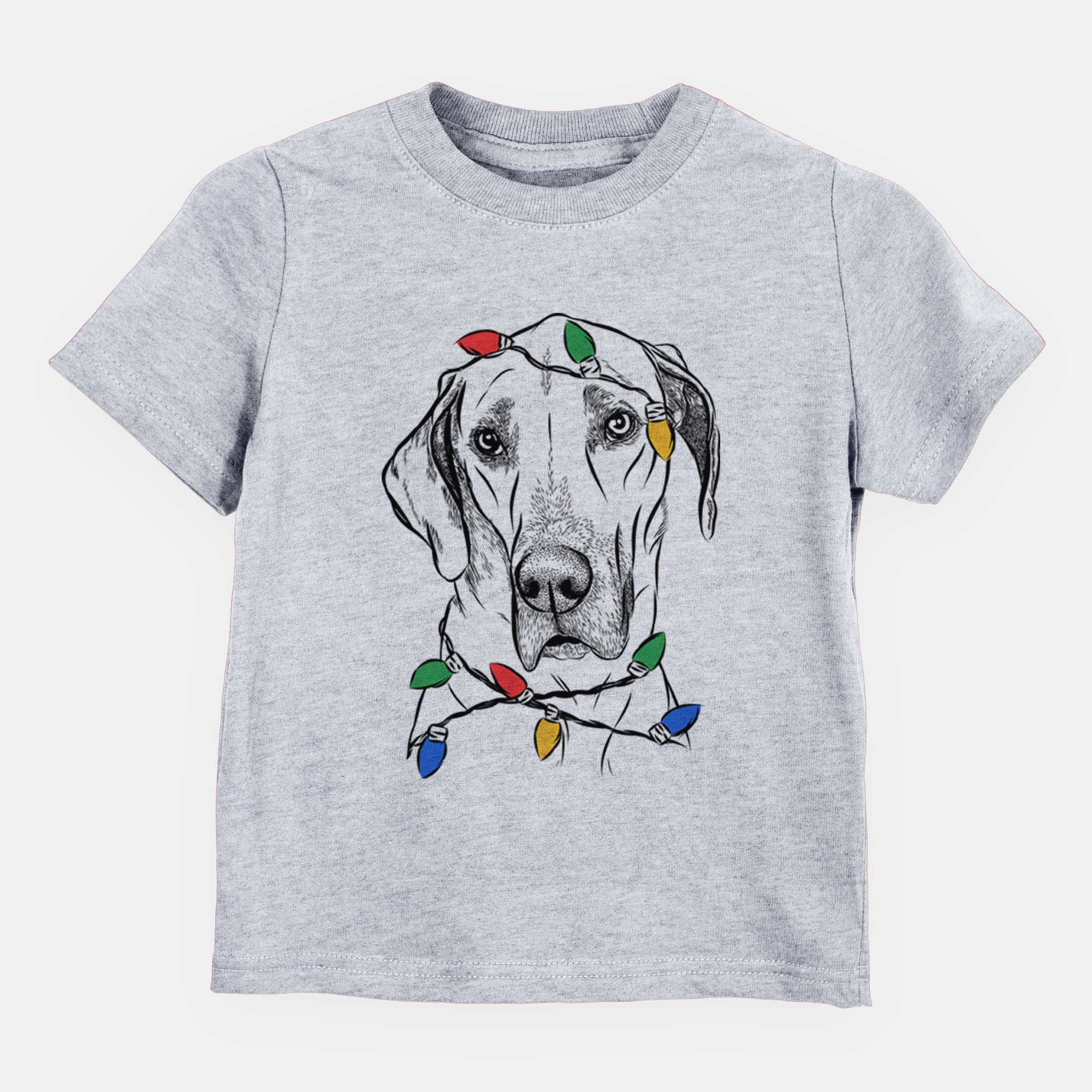 Christmas Lights Gracie the Great Dane - Kids/Youth/Toddler Shirt