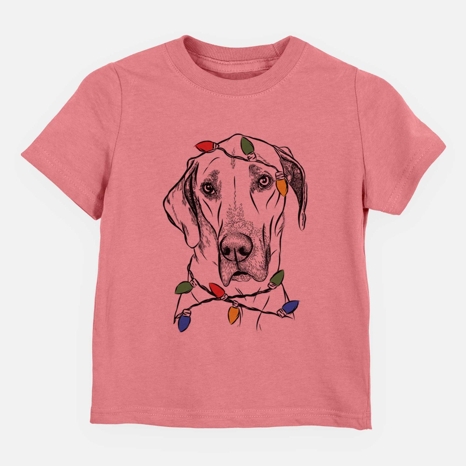 Christmas Lights Gracie the Great Dane - Kids/Youth/Toddler Shirt