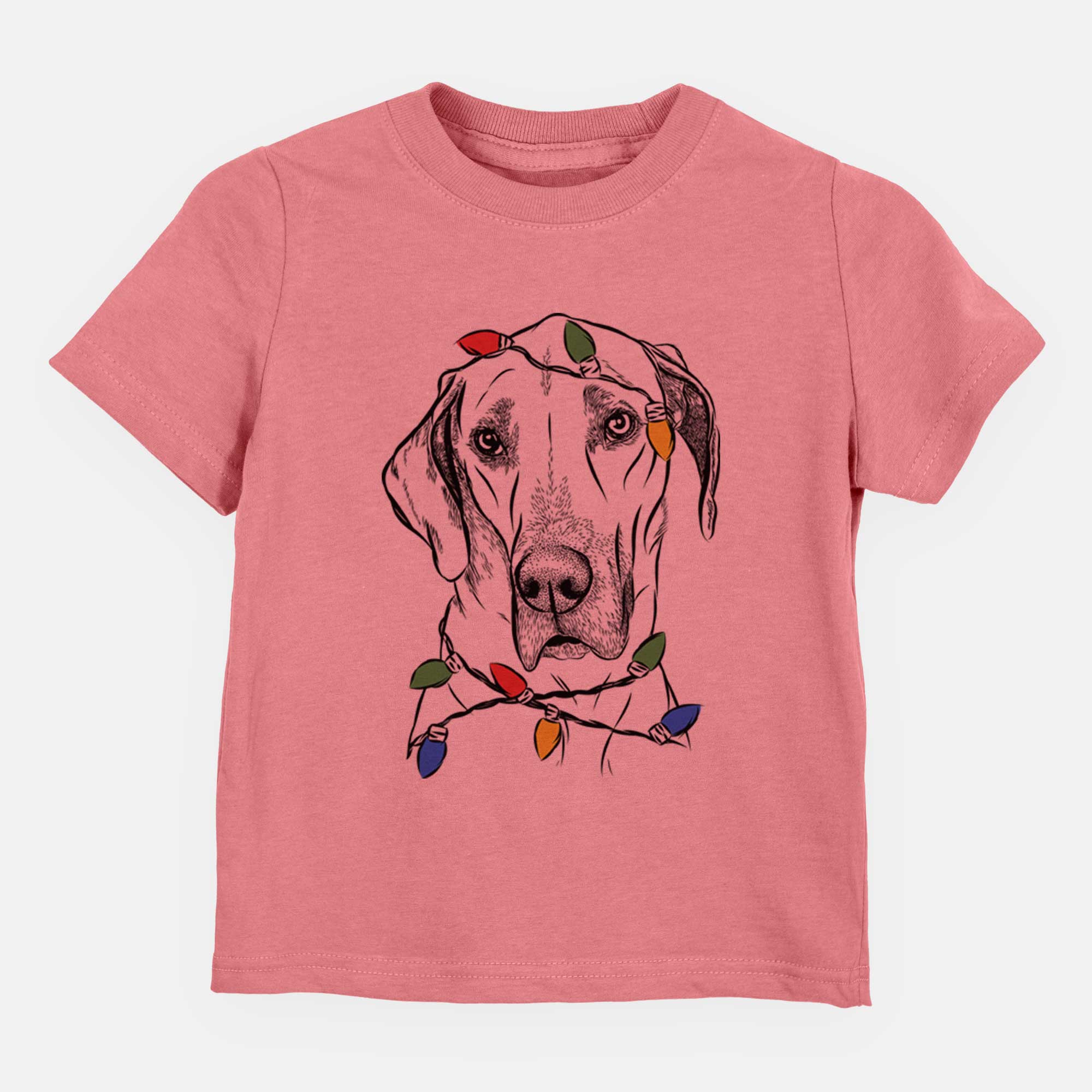 Christmas Lights Gracie the Great Dane - Kids/Youth/Toddler Shirt