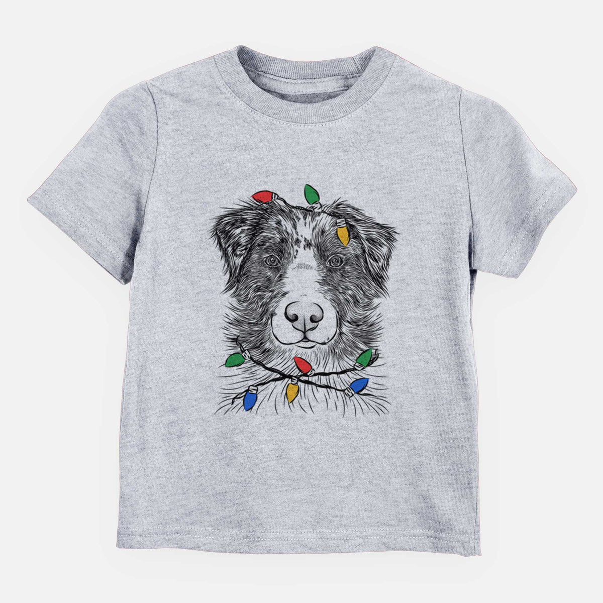 Christmas Lights Gram the Australian Shepherd - Kids/Youth/Toddler Shirt