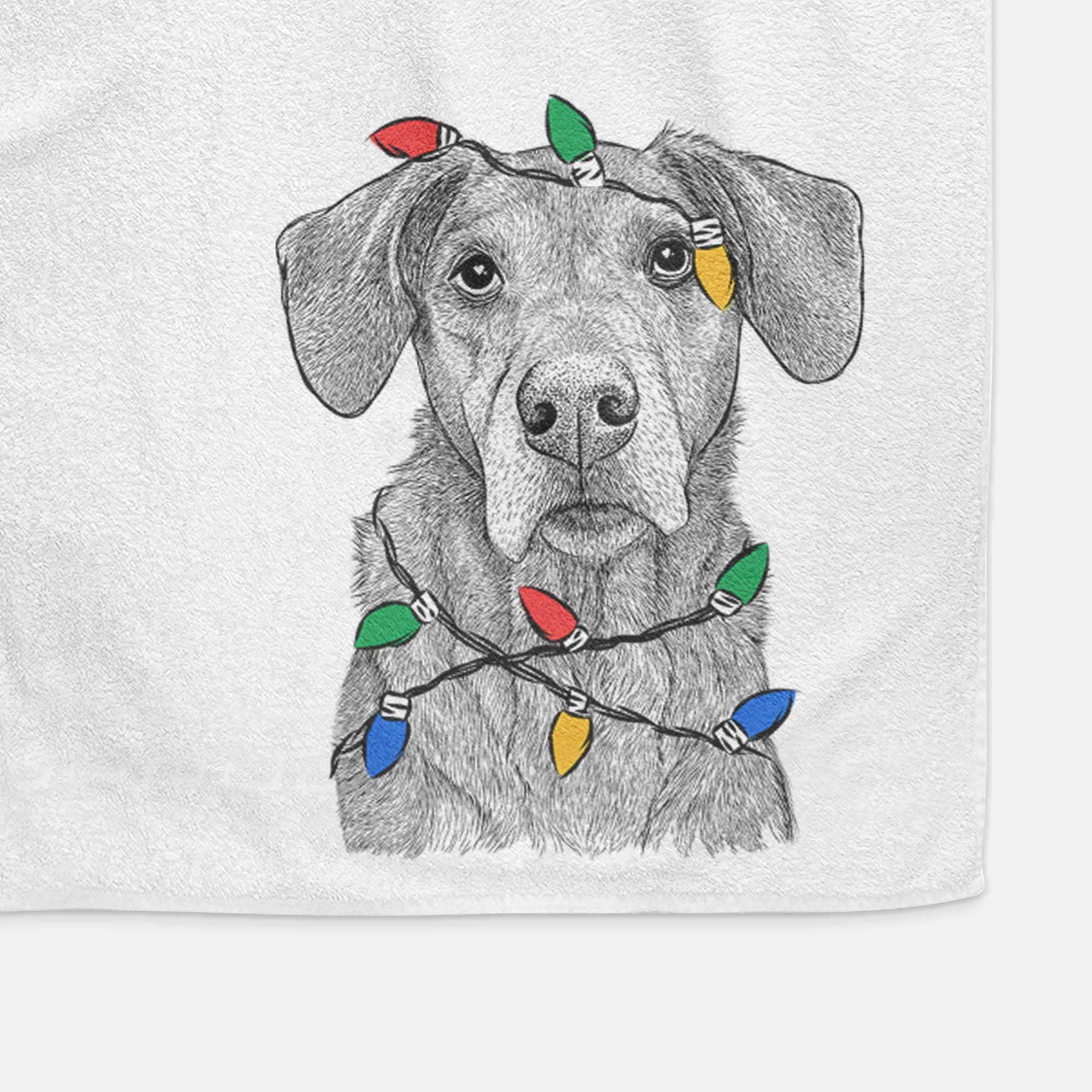 Gravy the Plott Hound Beagle Mix Decorative Hand Towel