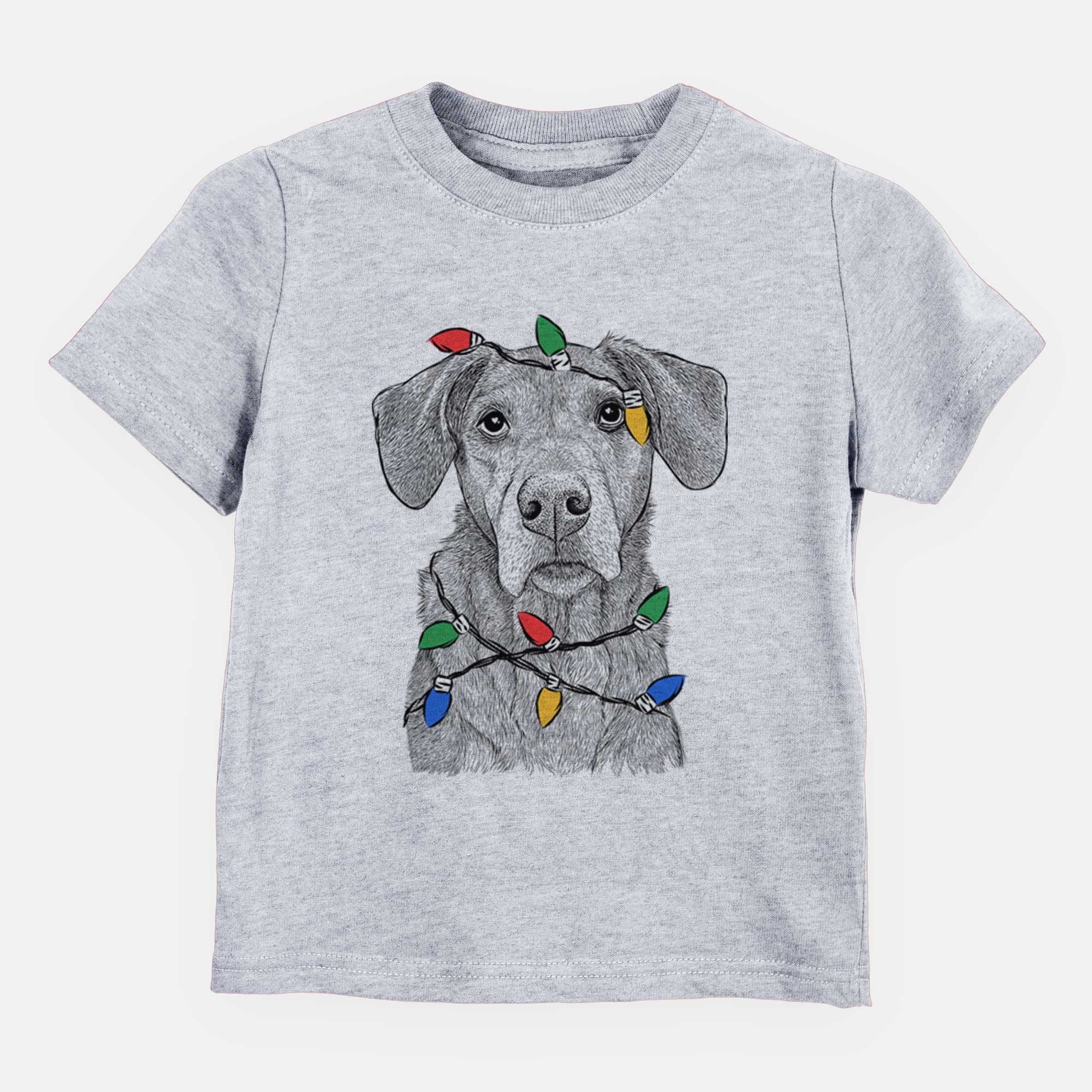 Christmas Lights Gravy the Plott Hound Beagle Mix - Kids/Youth/Toddler Shirt