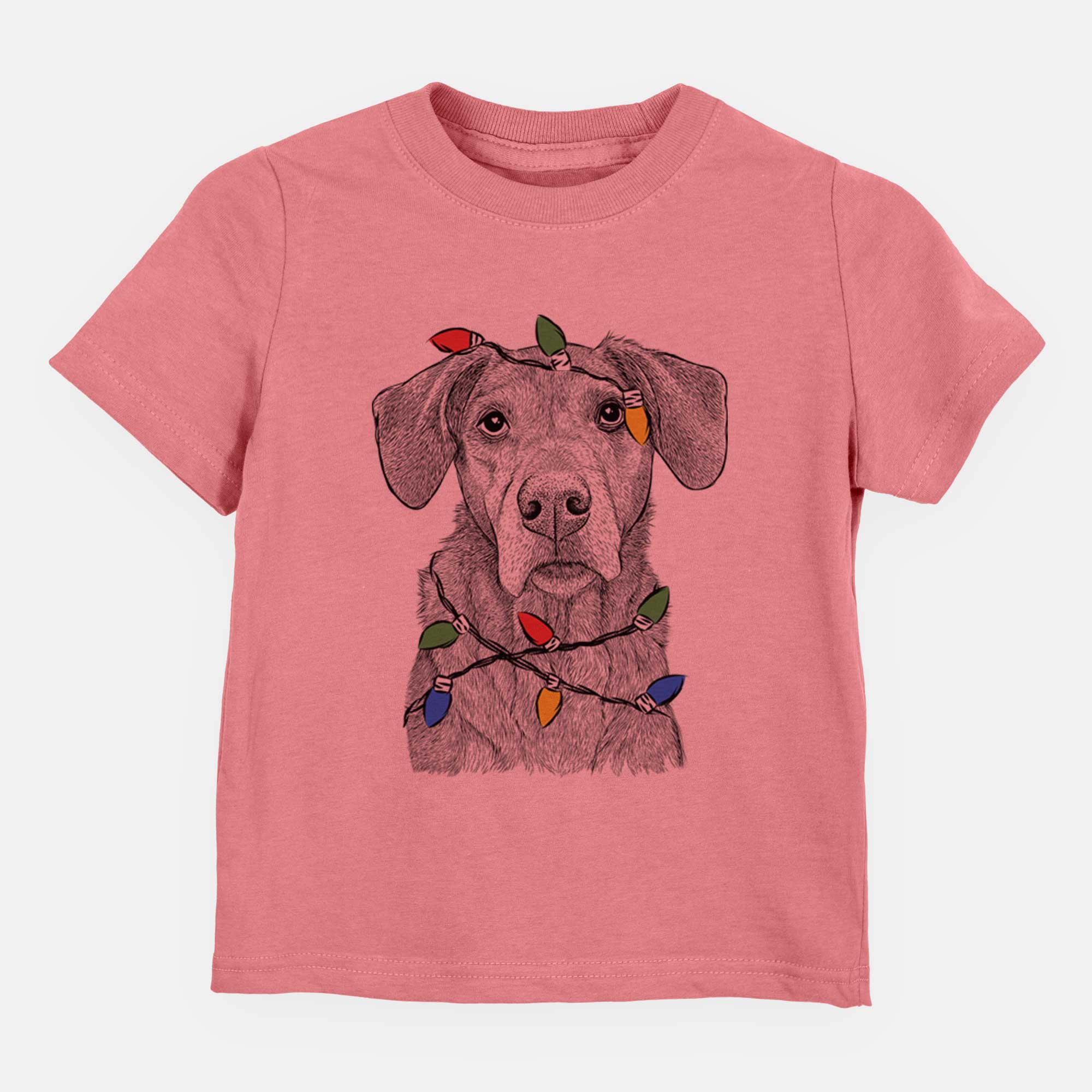 Christmas Lights Gravy the Plott Hound Beagle Mix - Kids/Youth/Toddler Shirt